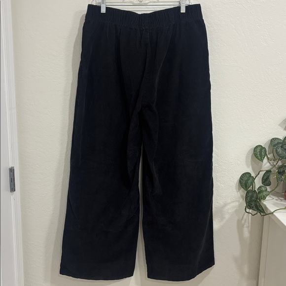 Pact Black Modern Corduroy Wide Leg Pants XL Organic Cotton - Picture 4 of 5
